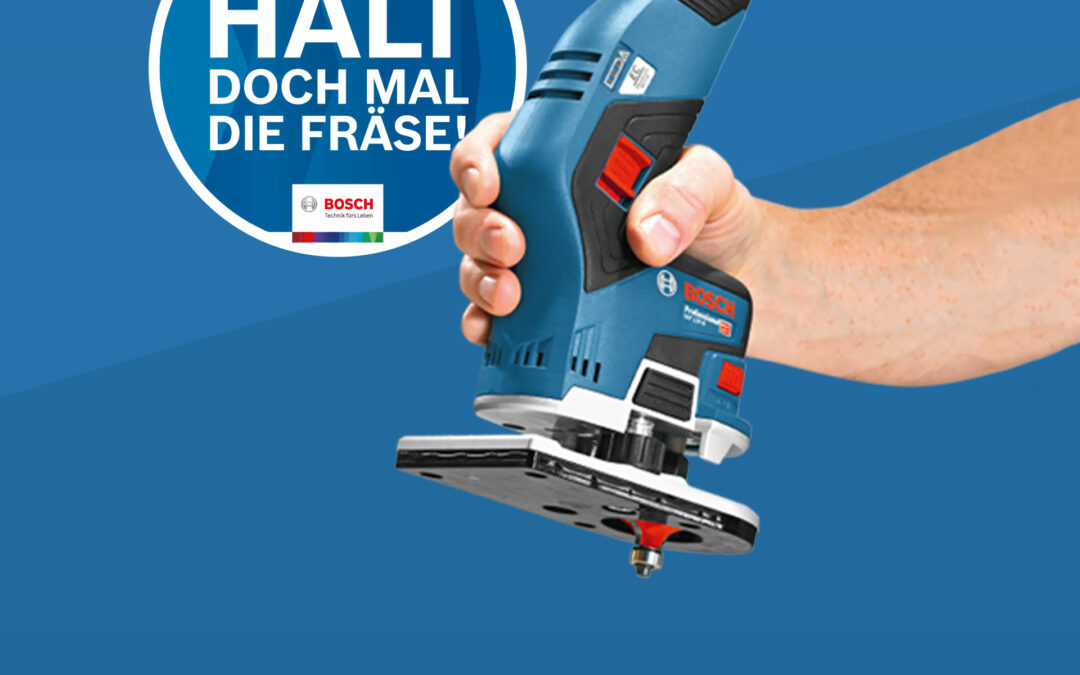 Produktlaunch Bosch Kantenfräse